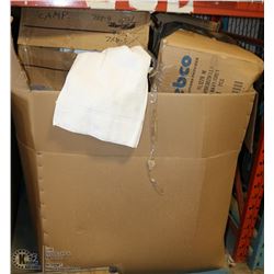 PALLET OF CAMP CLOSURE BEDDING AND TOWELS
