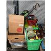 PALLET WITH GARAGE ITEMS, HOME ITEMS, YARD STUFF