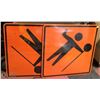 Image 1 : PAIR OF COMMERCIAL REFLECTIVE FLAGGER
