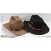 Image 1 : 2 COWBOY HATS - 1999 LABATT BRIER HAT SIZE 7-1/2