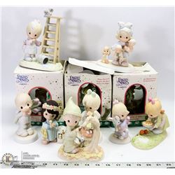 BOX OF ASSORTED PRECIOUS MOMENTS COLLECTIBLES INCL