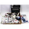Image 1 : LOT OF HOCKEY CARDS COLLECTION AND MINI FLAGS AND