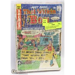 LOT OF 25 ARCHIE WILKIN BOY COMICS FROM 70S & 80S