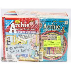 LOT OF 40 ARCHIE SERIES POCKET BOOKS.