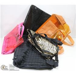 BOX OF 6  PURSES AND TOTES