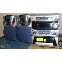 JVC 3 CD 2 CASSETTES MINI COMPONENT SYSTEM
