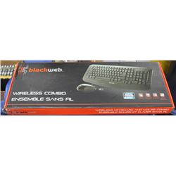 BLACKWEB WIRELESS KEYBOARD AND MOUSE COMBO