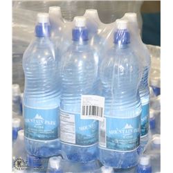CASE WITH 6 ONE LITRE BOTTLES OF MOUNTAIN PARK