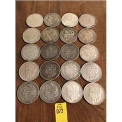 20 Morgan Silver Dollars