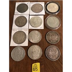 12 Morgan Silver Dollars