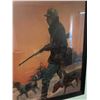 Image 2 : Framed Print, Hunter with Dogs