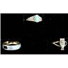 Image 2 : 6 Native American Navajo Sterling Turquoise Rings