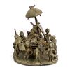 Image 1 : Antique Benin Kingdom Nigeria, African Bronze Stat
