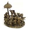 Image 2 : Antique Benin Kingdom Nigeria, African Bronze Stat