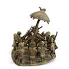 Image 3 : Antique Benin Kingdom Nigeria, African Bronze Stat