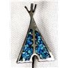 Image 1 : Navajo Sterling Chip Inlay Turquoise Stick Pin