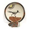 Image 1 : Mata Ortiz Roadrunner Shallow Bowl & Stand