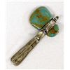 Image 2 : Navajo Sterling Silver Turquoise Tomahawk Pin