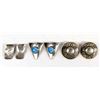 Image 1 : 3 Pairs of Navajo Sterling Clip-On Earrings
