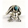Image 1 : Navajo Sterling Turquoise Frog Ring