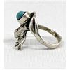 Image 2 : Navajo Sterling Turquoise Frog Ring