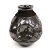 Image 1 : Mata Ortiz Black on Black Textured Jar by Gonzalez