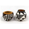 Image 1 : 2 Miniature Native American Acoma Pottery Jars