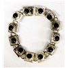 Image 1 : Sterling Silver and Jet Bracelet