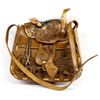 Image 2 : Vintage Mexican Hand Tooled Leather Saddle Purse