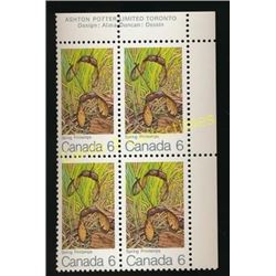 Canada 6 Cent Spring Stamps Block Of 4