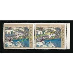 Canada 17 Cent Block Of 2 Stamps