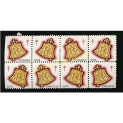 Canada 1974 Easter Seals Stamps Block Of 8