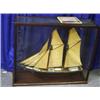 Image 1 : Gaff Rigged Schooner Model under Glass