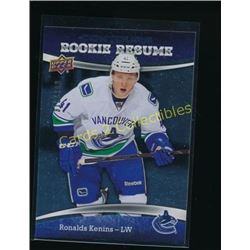 15-16 UD Contours Rookie Resume Ronalds Kenins