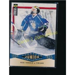 95-96 Collector's Choice #335 Vesa Toskala RC