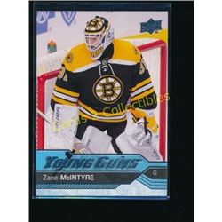 16-17 Upper Deck #496 Zane Mcintyre YG RC