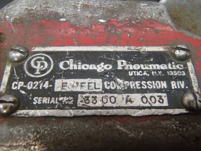 Chicago Pneumatic Compression Riveter M N Cp 0214 E Fel Chicago Pneumatic Compression Riveter M N Cp 0214 E Fel