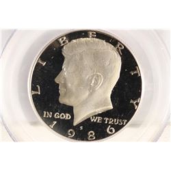1986-S KENNEDY HALF DOLLAR PCGS PR69 DCAM