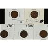 Image 1 : 1900,03,04,05 & 06 INDIAN HEAD CENTS