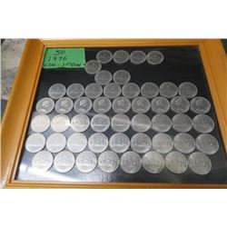 1976 CAD silver dollar coins 50 pieces