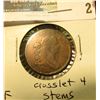 Image 1 : 1804 U.S. Half Cent, Fine, Crosslet 4 with stems.