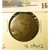 Image 1 : 1817 U.S. Large Cent, G, 13 stars.