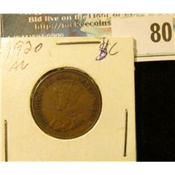 1920 Canada Small Cent.