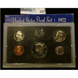 1972 S U.S. Cameo Proof Set in original condition
