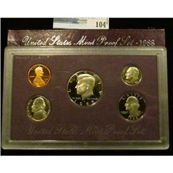 1988 S U.S. Deep Cameo Proof Set in original condition