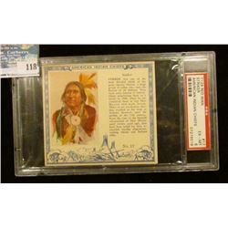 PSA slabbed and graded T129 RED MAN "Striker American Indian Chiefs" No. 17. EX-MT. 6.  Serial numbe
