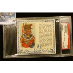 PSA slabbed and graded T129 RED MAN "Great Bear American Indian Chiefs" No. 38. EX+. 5.5.  Serial nu