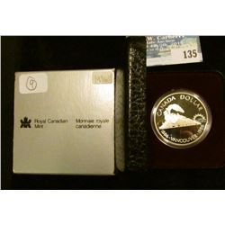 1986 Royal Canadian Mint Proof-like Silver Dollar.