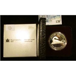 1986 Royal Canadian Mint Proof-like Silver Dollar.