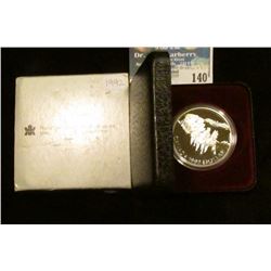 1992 Royal Canadian Mint Proof-like Sterling Silver Dollar.